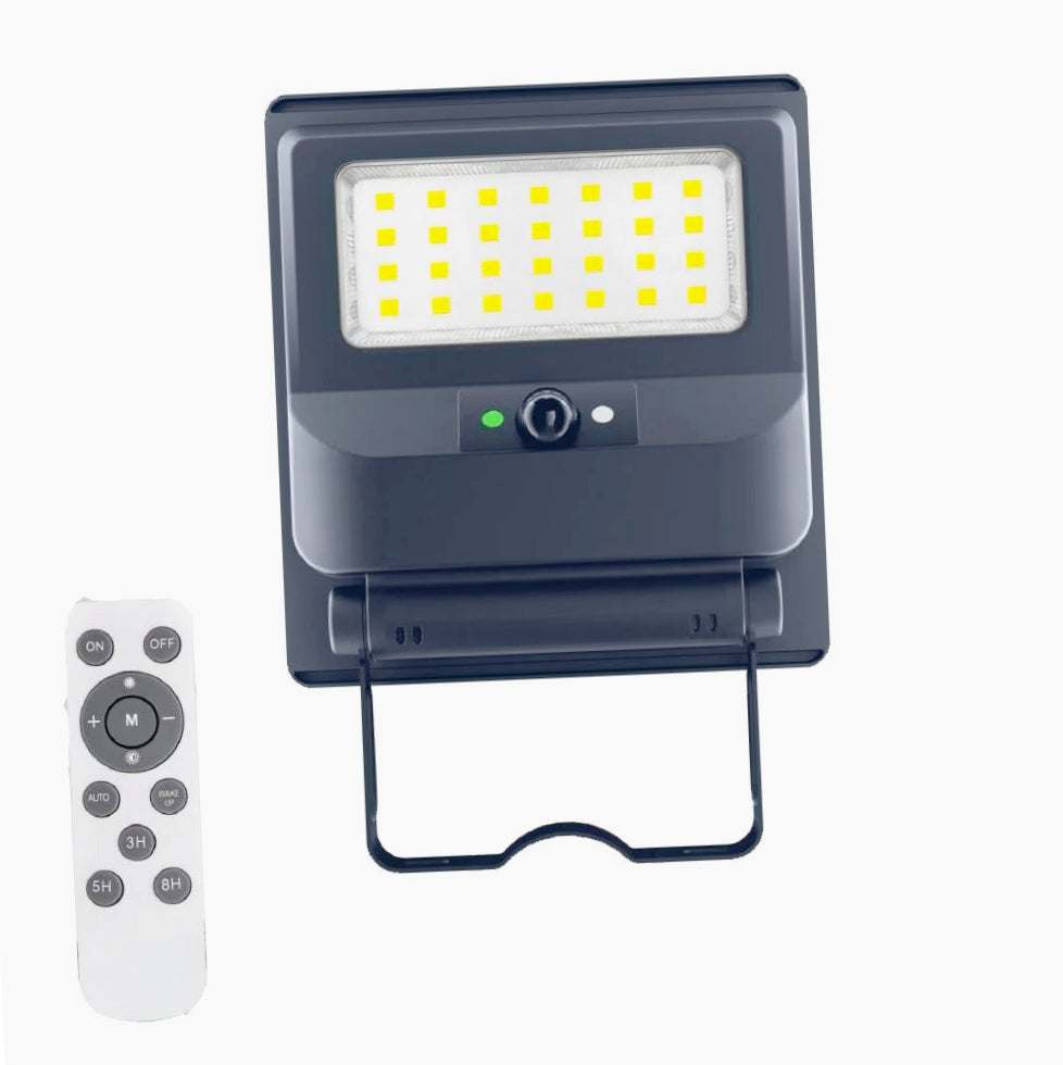 Faro solare 50W – sensore crepuscolare luce fredda IP65 - ambraled