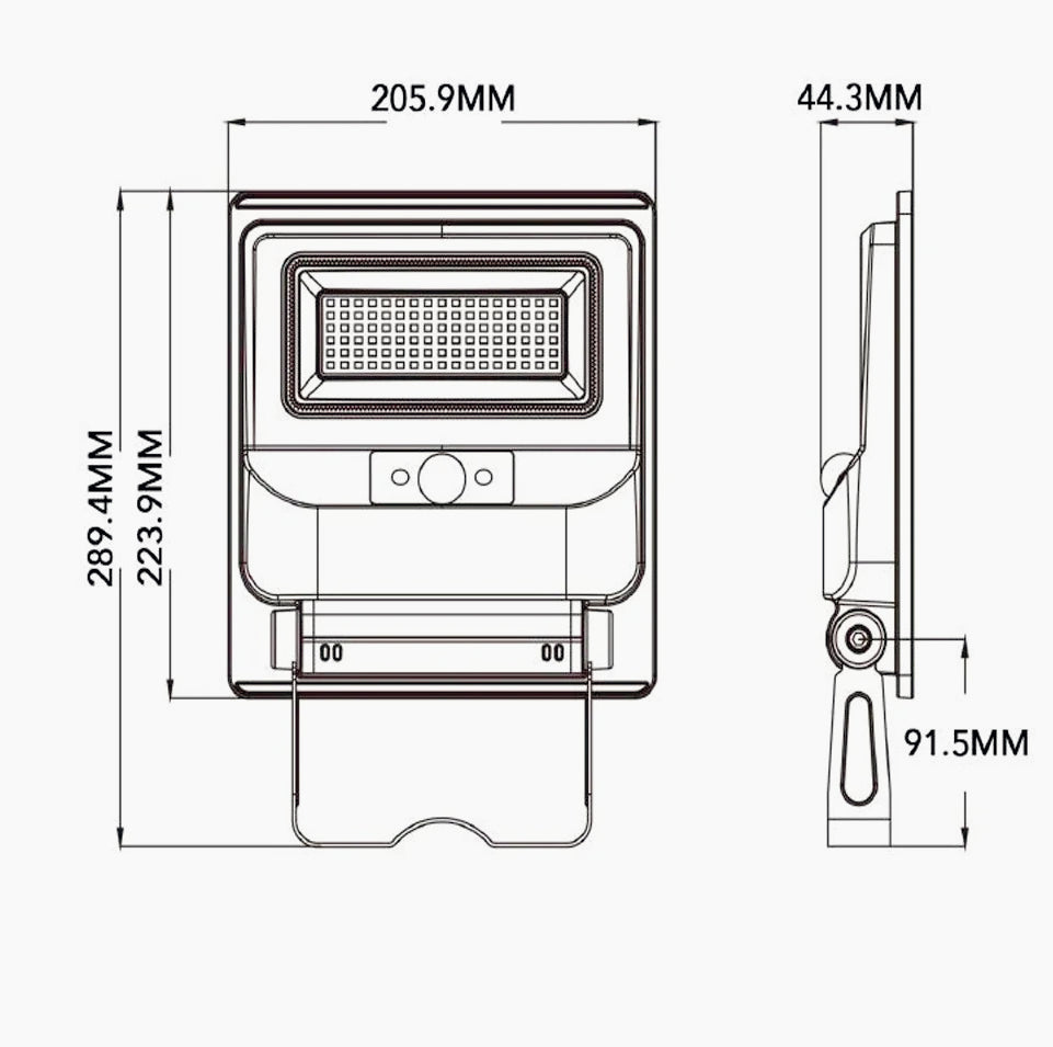 Faro solare 50W – sensore crepuscolare luce fredda IP65 - ambraled