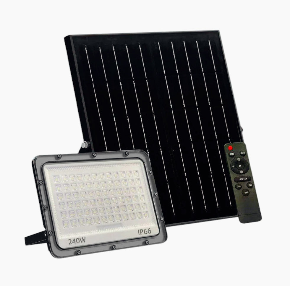 Faro solare LED 300W – sensore crepuscolare CCT IP66 - ambraled