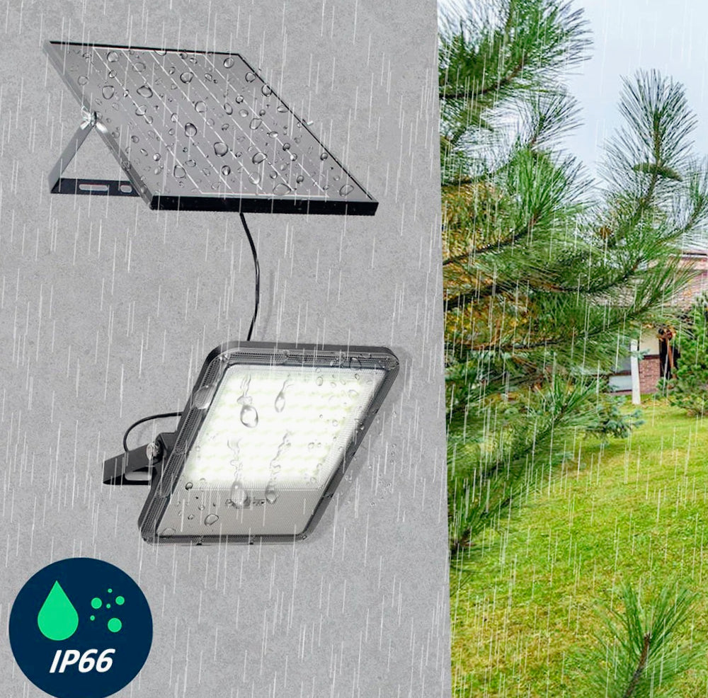 Faro solare LED 300W – sensore crepuscolare CCT IP66 - ambraled