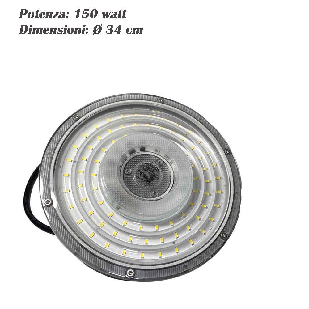 Faro LED industriale UFO 50/100/150/200W – 6500K IP65 - ambraled