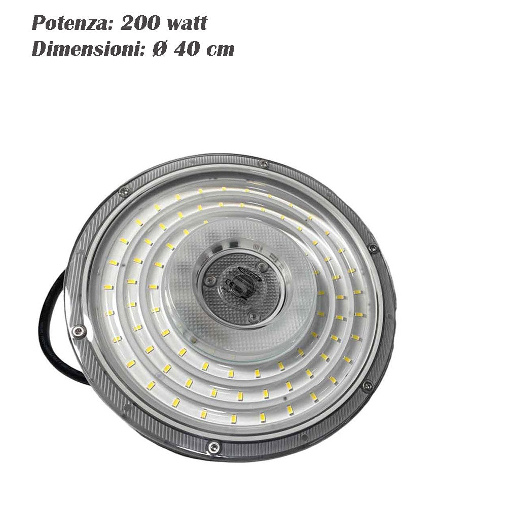 Faro LED industriale UFO 50/100/150/200W – 6500K IP65 - ambraled