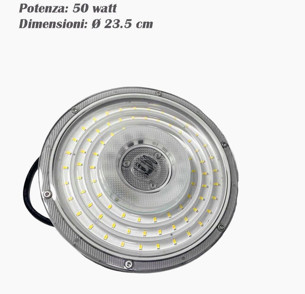 Faro LED industriale UFO 50/100/150/200W – 6500K IP65 - ambraled