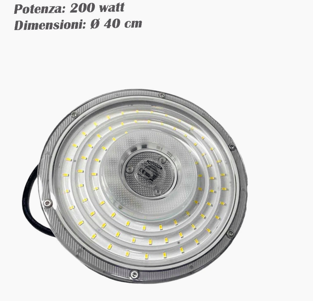 Faro LED industriale UFO 50/100/150/200W – 6500K IP65 - ambraled