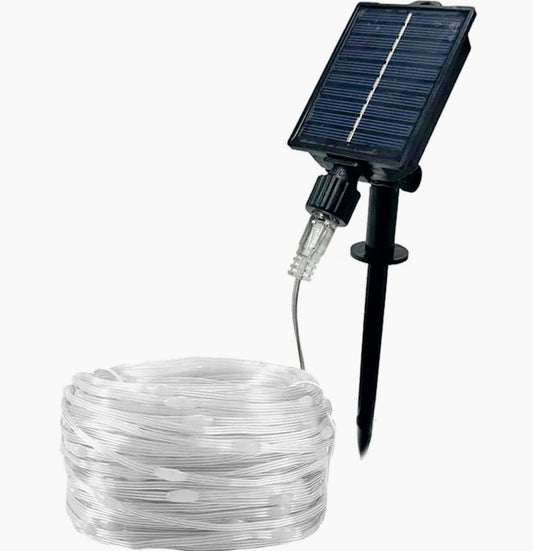 Filo LED 30M 300 luci – solare con picchetto e colori luce - ambraled
