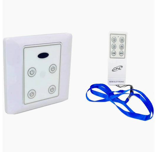 Interruttore luci con telecomando wireless controllo a distanza 4CH - ambraled