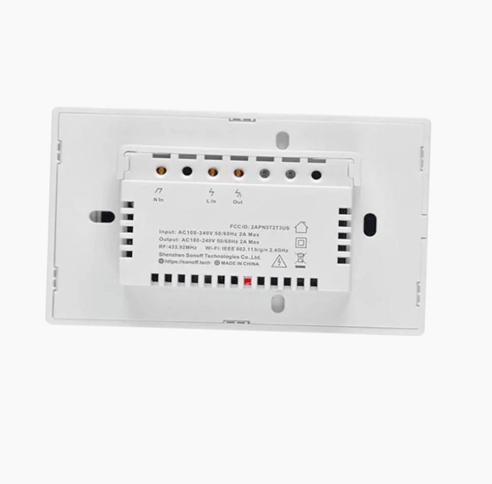 Interruttore smart 2 canali – WiFi touch e controllo remoto - ambraled