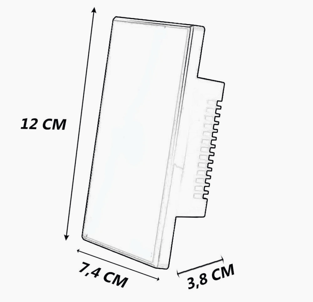 Interruttore smart 3 canali WiFi – touch e controllo da app - ambraled