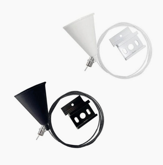 Kit 2 sospensioni binari trifase – cavo 3m regolabile - ambraled