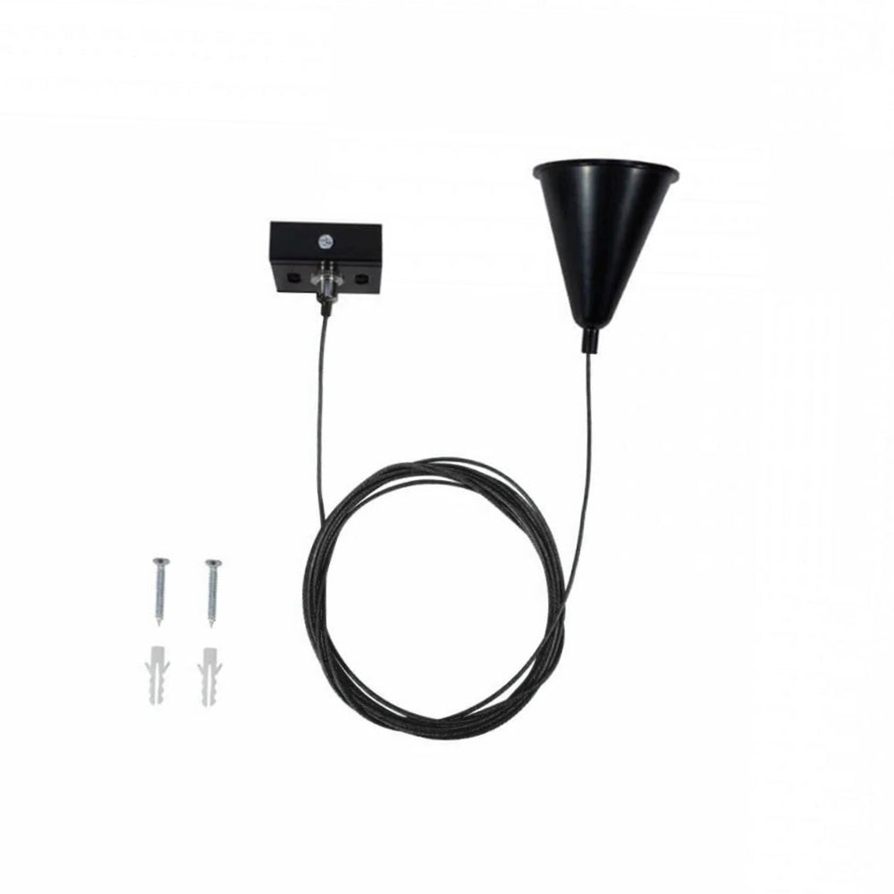 Kit 2 sospensioni binari trifase – cavo 3m regolabile - ambraled