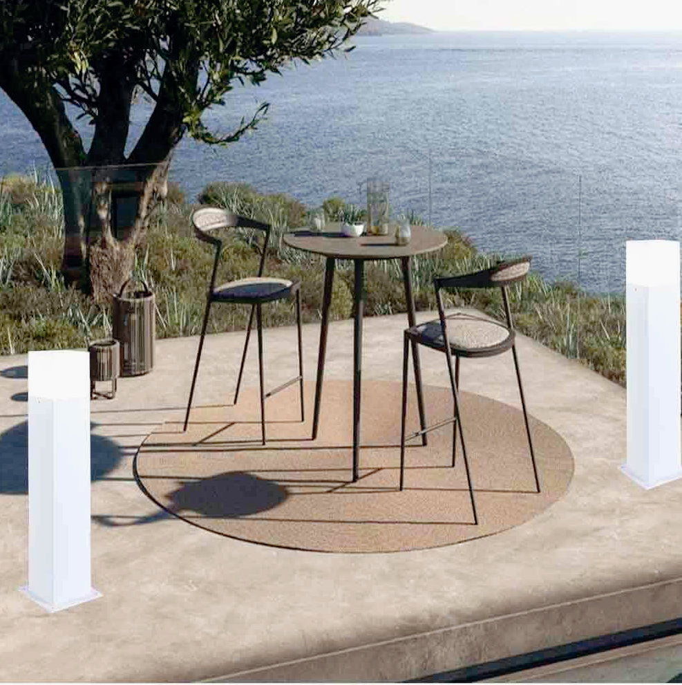 Lampione giardino alluminio E27 – Lampioncino vialetti IP44 - ambraled