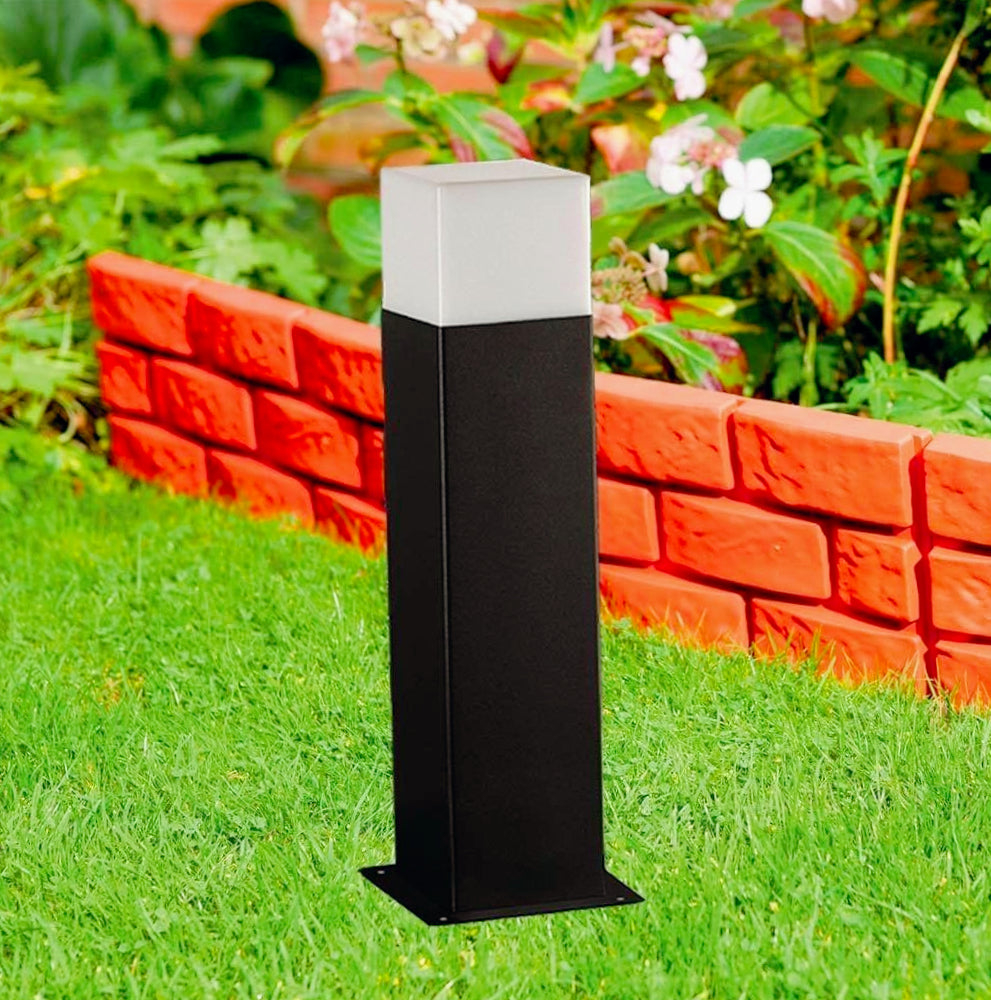 Lampione giardino alluminio E27 – Lampioncino vialetti IP44 - ambraled