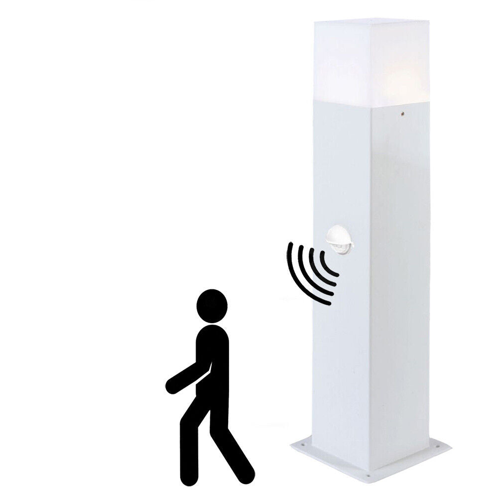 Lampione giardino alluminio – E27 sensore movimento IP44 - ambraled