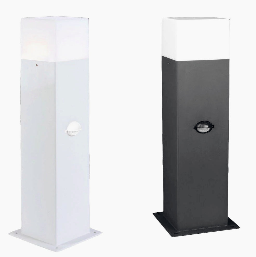 Lampione giardino alluminio – E27 sensore movimento IP44 - ambraled