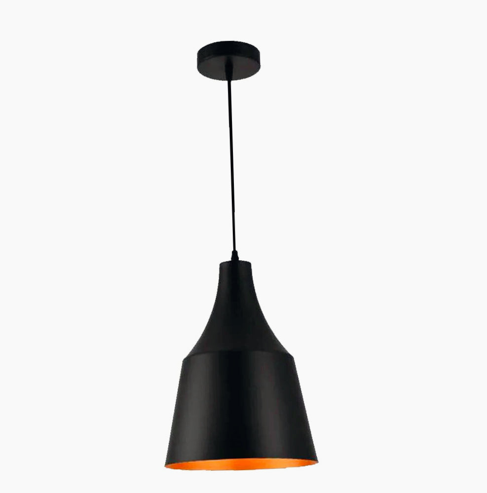 Lampadario a sospensione con paralume a cupola – Attacco E27 - ambraled