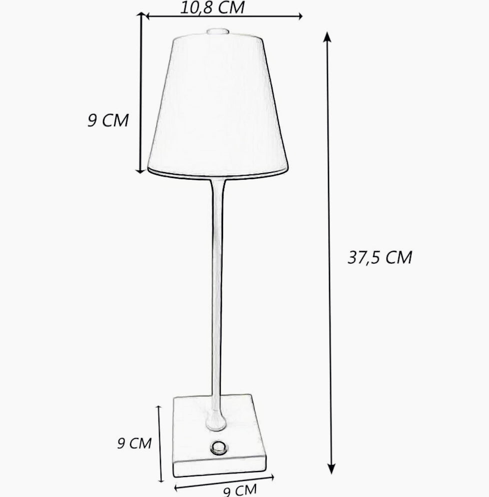 Lampada bistrot touch da tavolo a LED – Ricaricabile USB, decorativa - ambraled