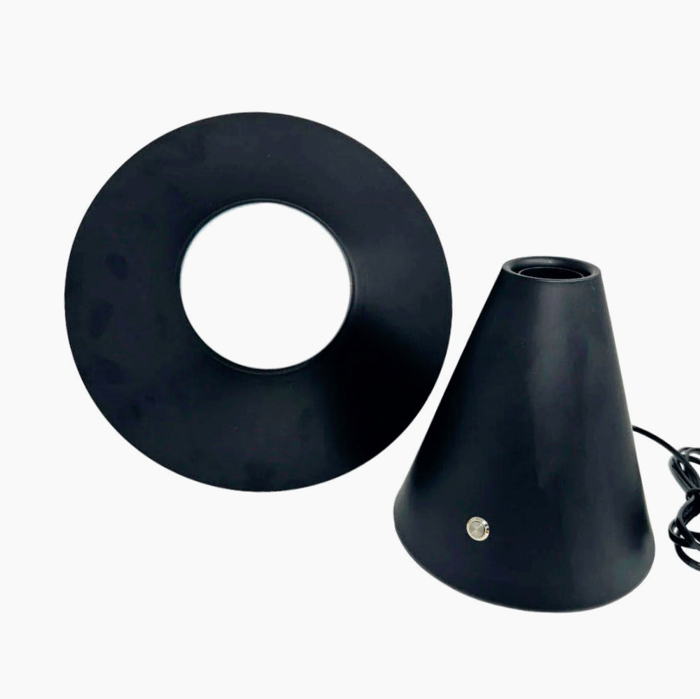 Lampada da tavolo decorativa – Con paralume a cappello orientabile e attacco E27 - ambraled