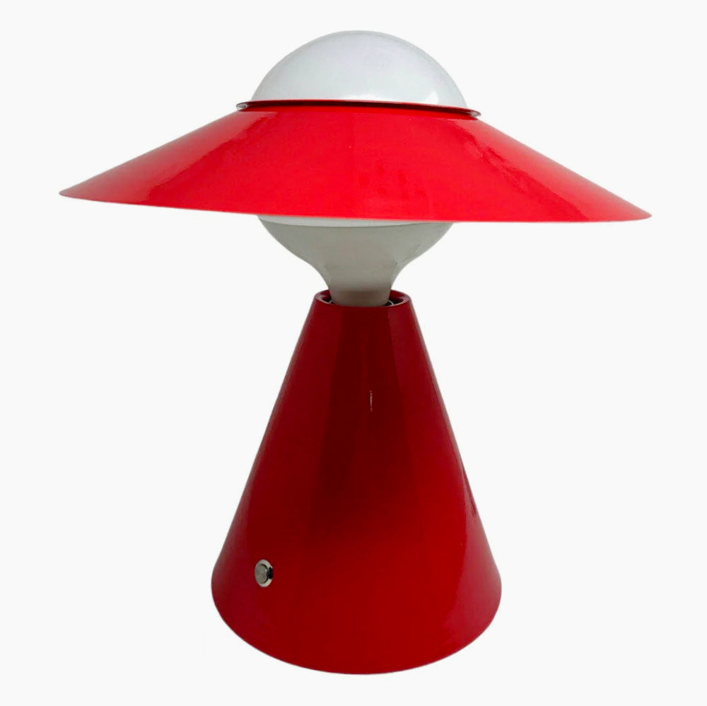 Lampada da tavolo decorativa – Con paralume a cappello orientabile e attacco E27 - ambraled