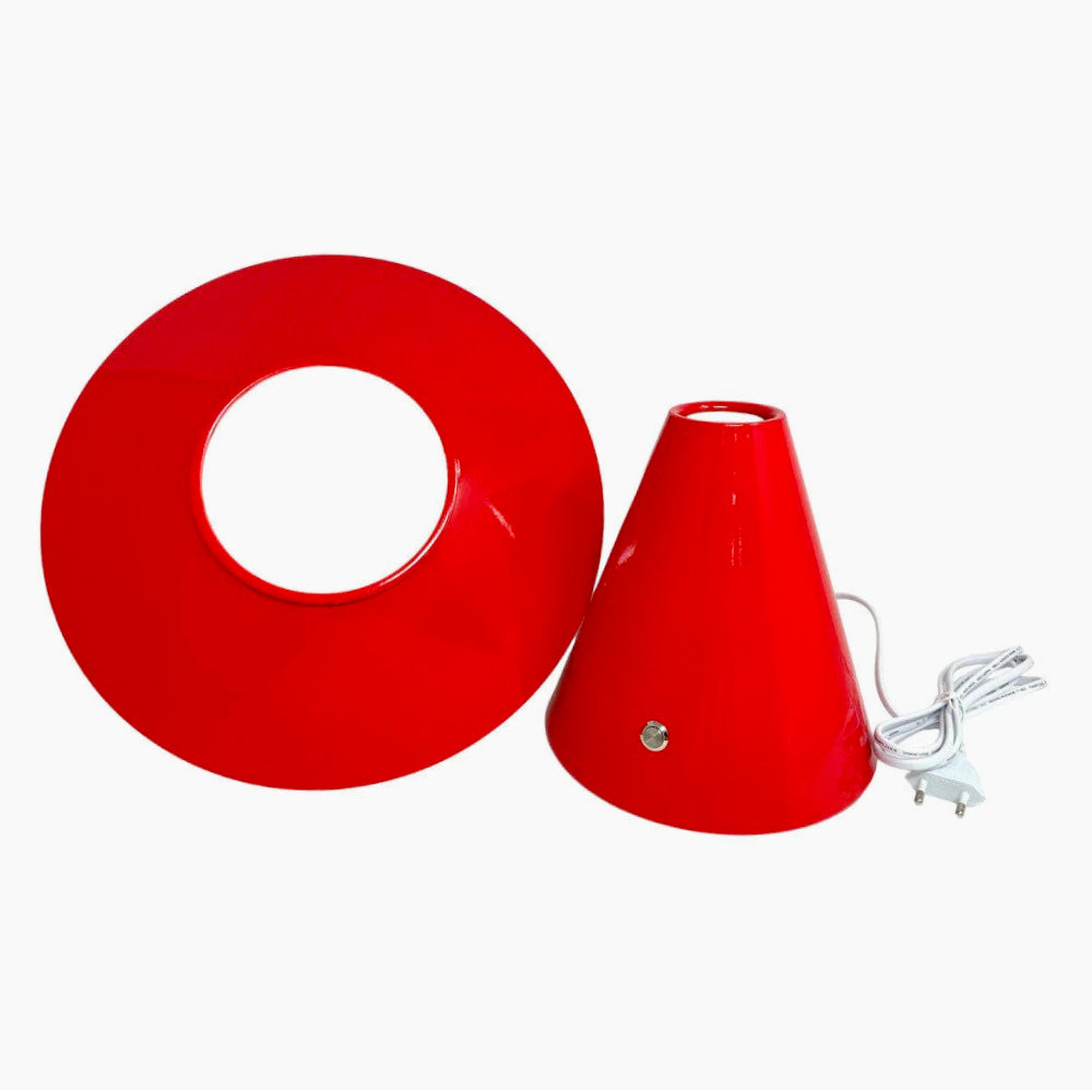 Lampada da tavolo decorativa – Con paralume a cappello orientabile e attacco E27 - ambraled