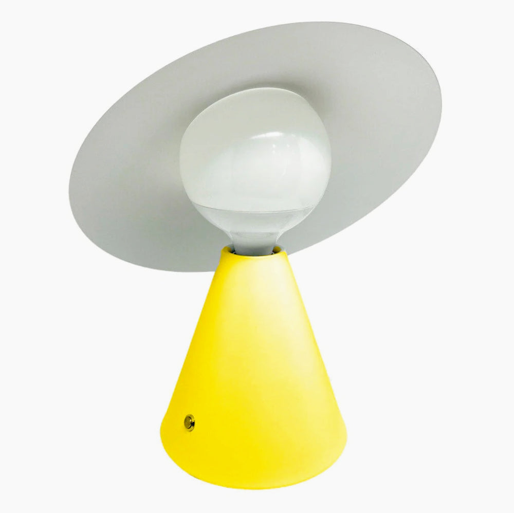 Lampada da tavolo decorativa – Con paralume a cappello orientabile e attacco E27 - ambraled