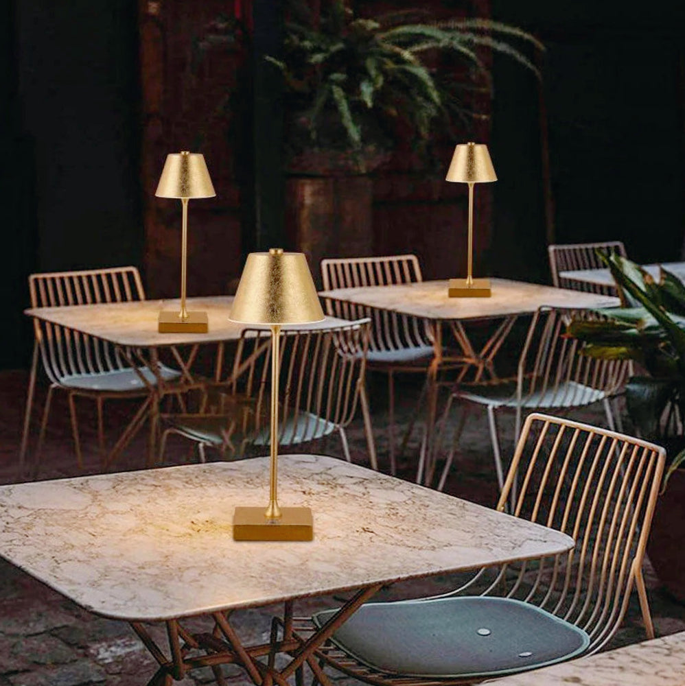 Lampada bistrot touch da tavolo a LED – Ricaricabile USB, tripla colorazione di luce, decorativa - ambraled