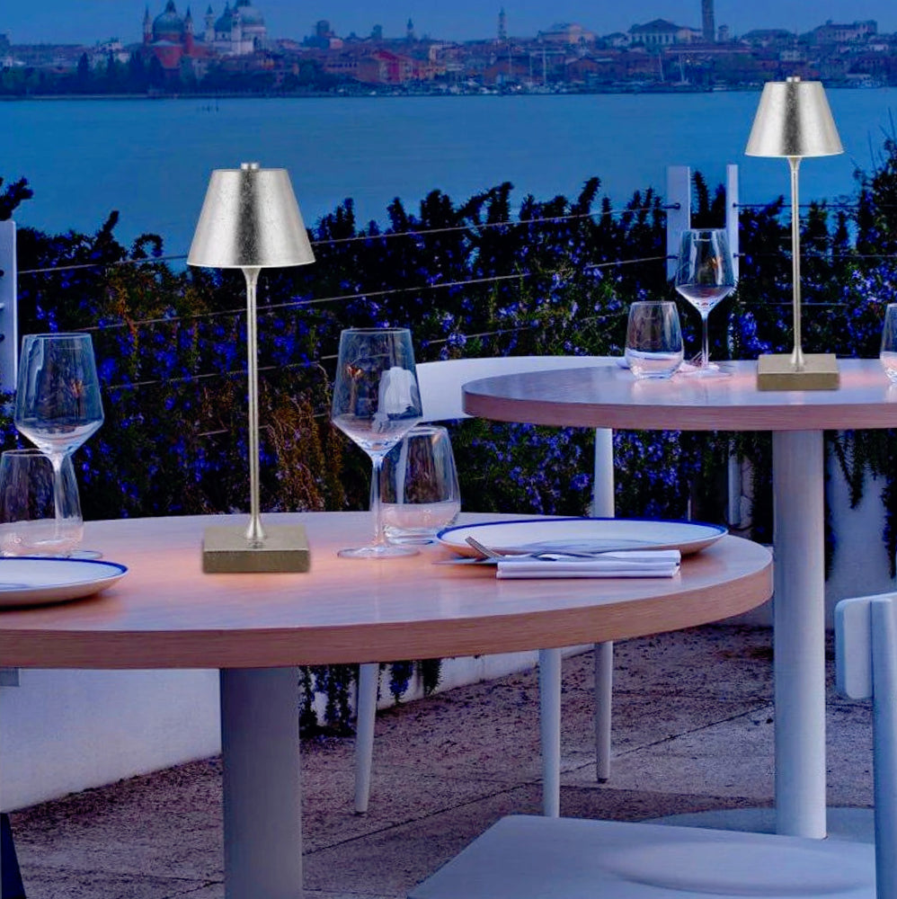 Lampada bistrot touch da tavolo a LED – Ricaricabile USB, tripla colorazione di luce, decorativa - ambraled