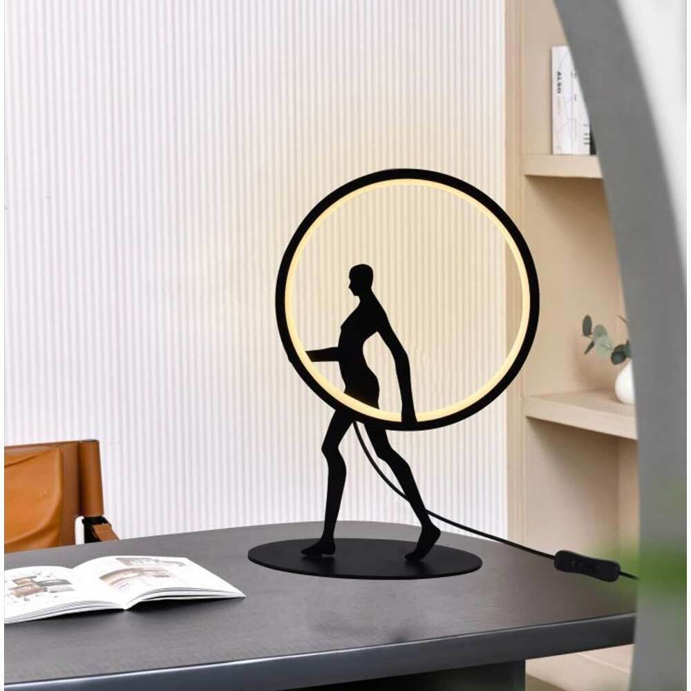 Lampada da tavolo decorativa – Scultura a forma di corpo uomo, 9W LED "Lume" - ambraled