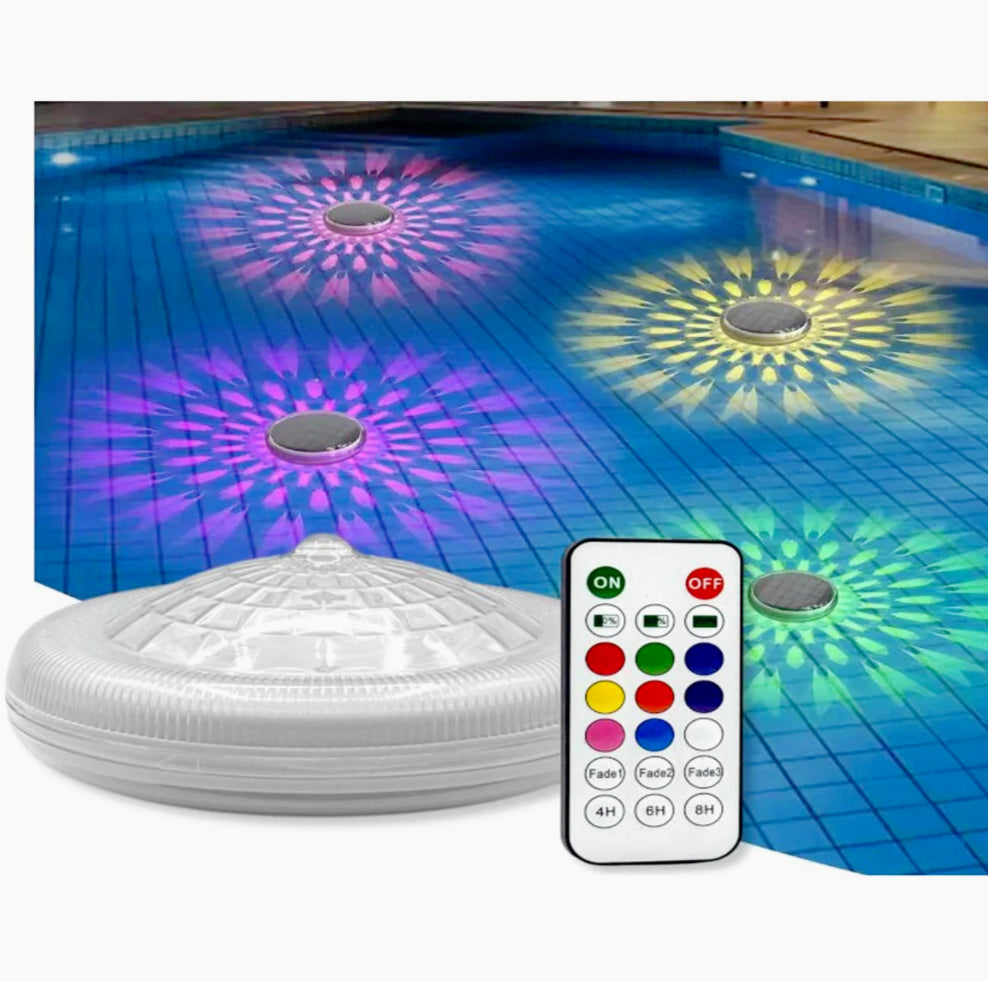 Lampada galleggiante RGB a pannello solare – Impermeabile IP67 per piscina e laghetto - ambraled