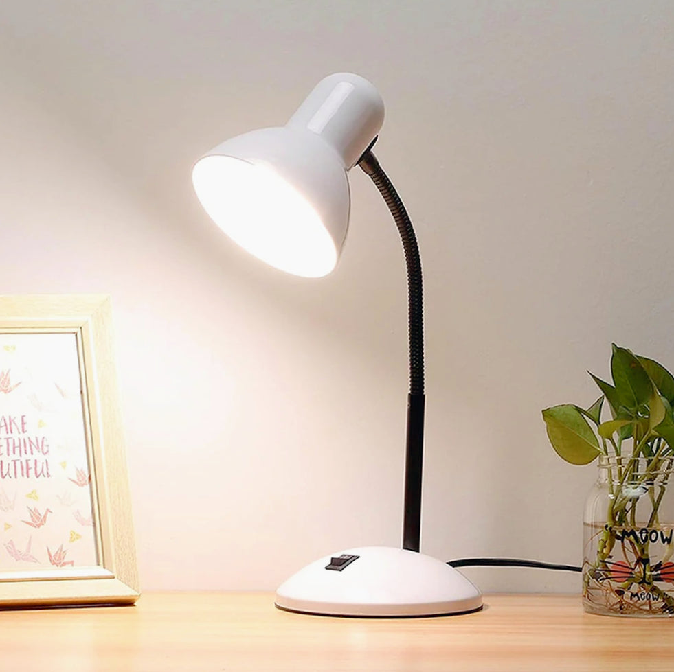 Lampada da scrivania flessibile snodabile – Orientabile, attacco E27, vari colori - ambraled