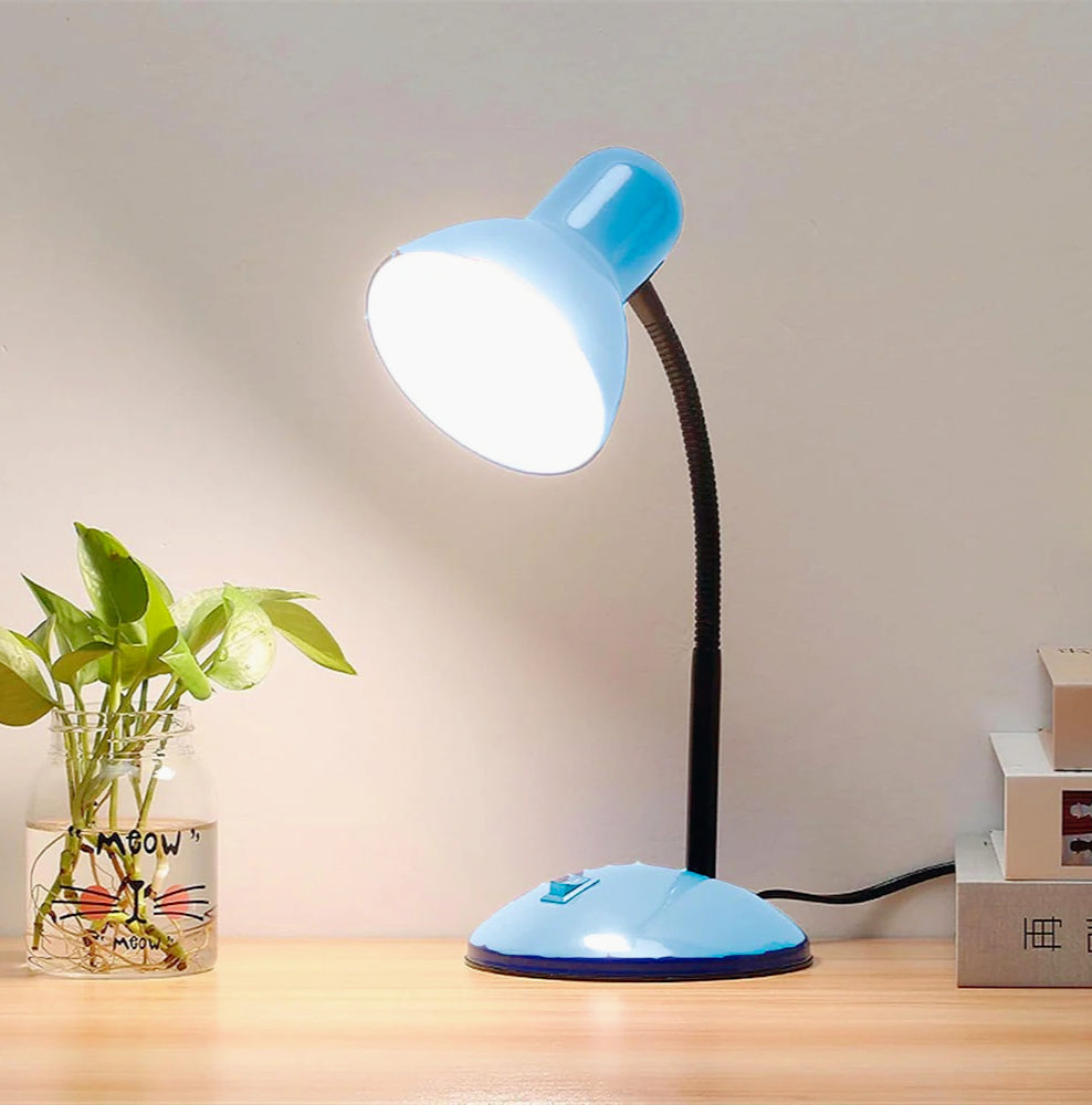 Lampada da scrivania flessibile snodabile – Orientabile, attacco E27, vari colori - ambraled