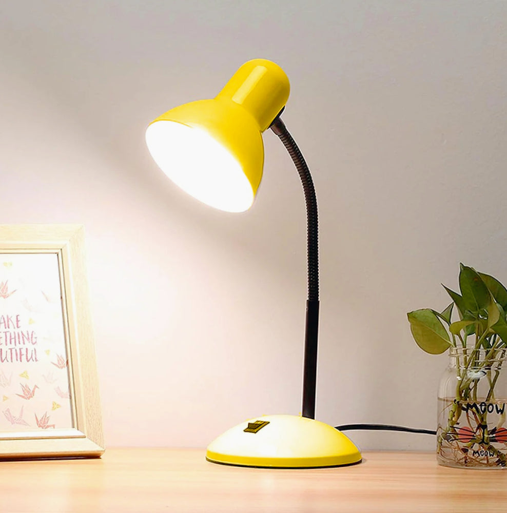 Lampada da scrivania flessibile snodabile – Orientabile, attacco E27, vari colori - ambraled