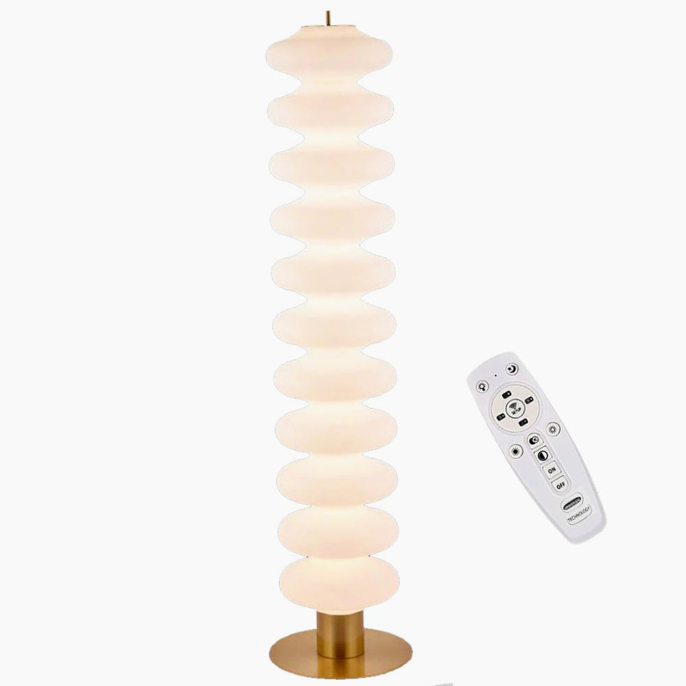 Lampada LED da terra 43W – Decorativa con CCT, telecomando e App - ambraled
