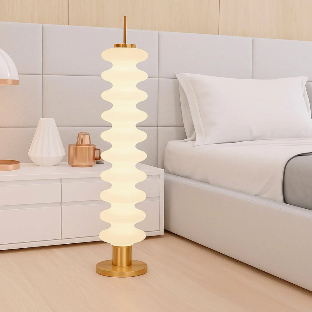 Lampada LED da terra 43W – Decorativa con CCT, telecomando e App - ambraled