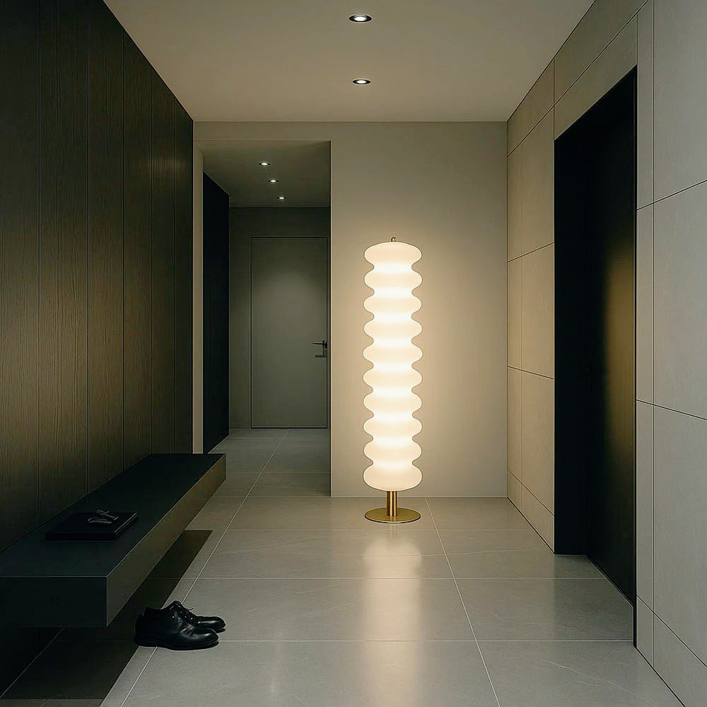 Lampada LED da terra 43W – Decorativa con CCT, telecomando e App - ambraled