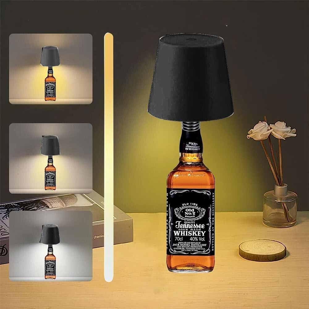 Paralume LED a tappo – lampada touch ricaricabile per bottiglie - ambraled