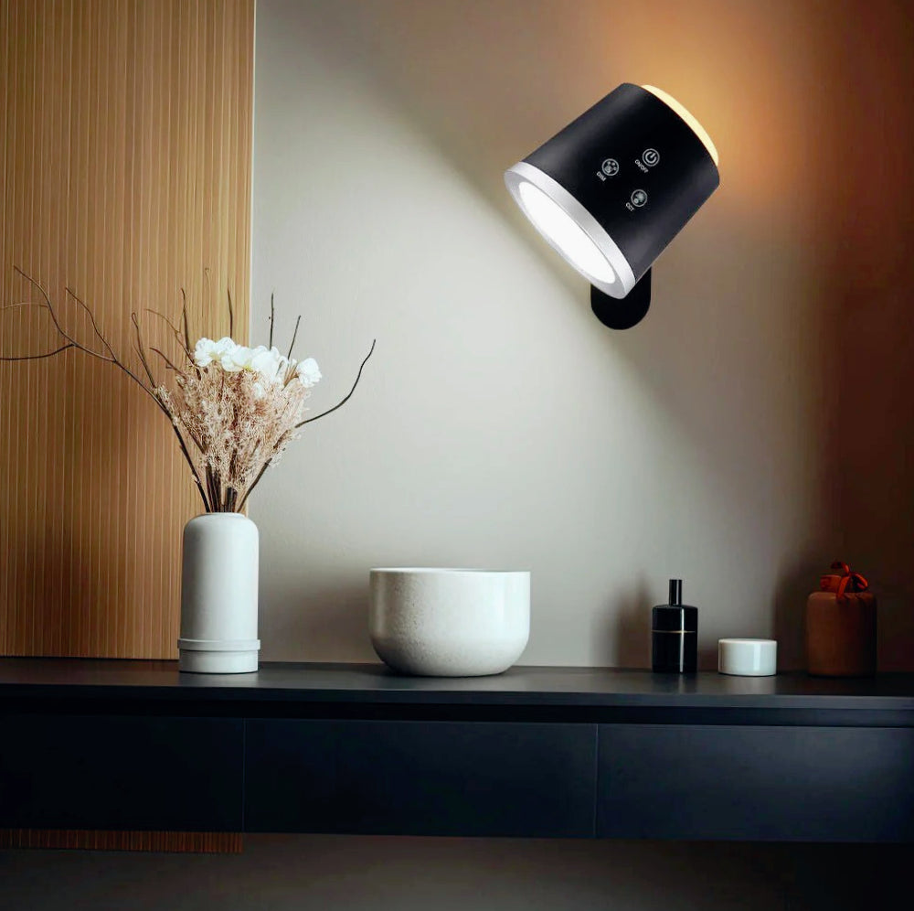 Lampada 2IN1 scrivania & applique a LED – 6W, touch, 2 riflettori, CCT regolabile - ambraled