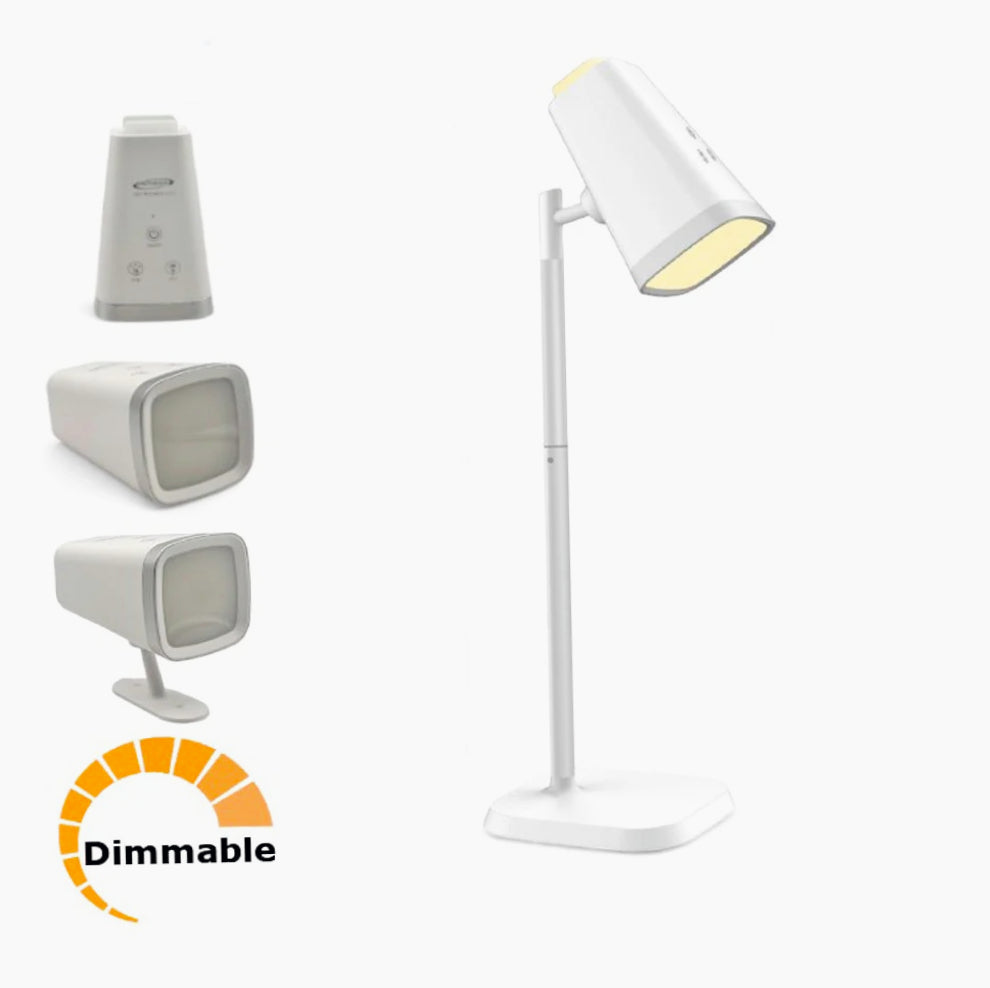 Lampada ricaricabile 2in1 – Da scrivania e applique, 6W, dimmerabile con CCT - ambraled