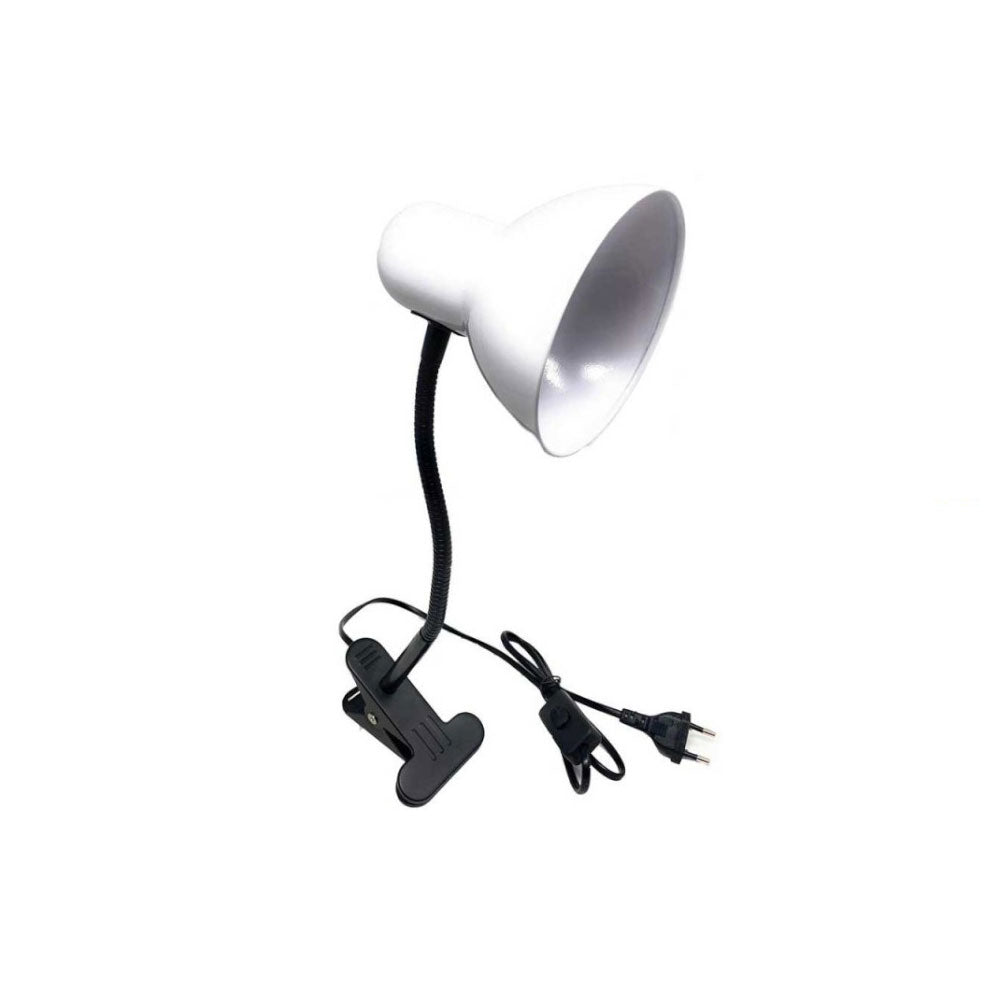Lampada snodabile da scrivania con pinza flessibile – Attacco E27, disponibile in vari colori - ambraled