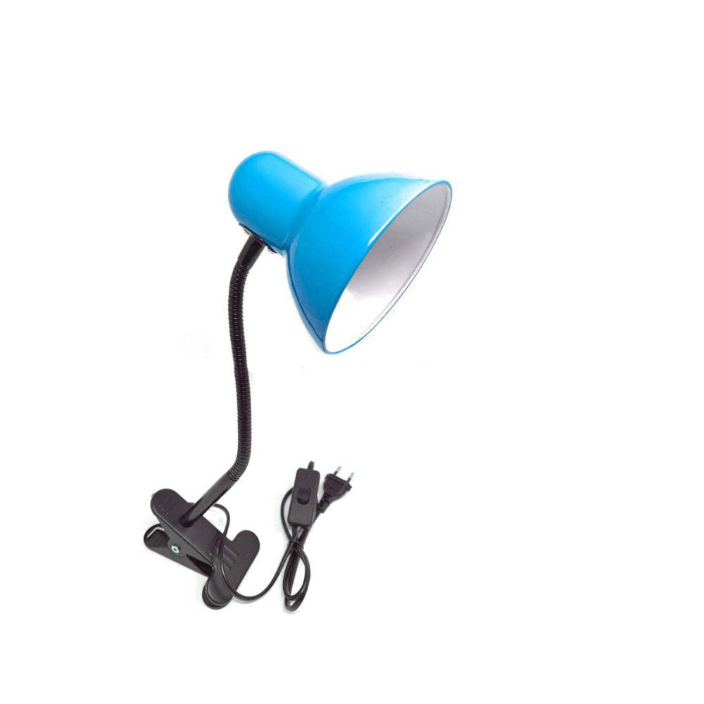 Lampada snodabile da scrivania con pinza flessibile – Attacco E27, disponibile in vari colori - ambraled