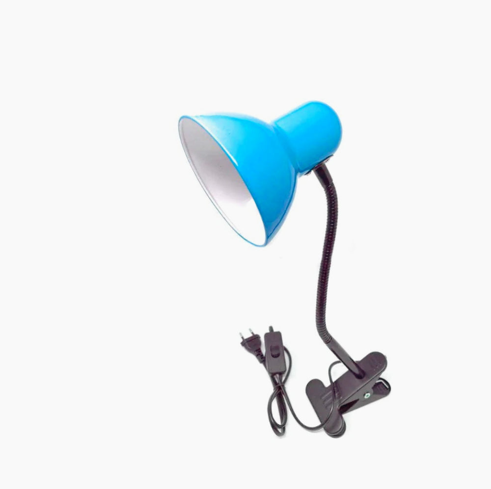 Lampada snodabile da scrivania con pinza flessibile – Attacco E27, disponibile in vari colori - ambraled