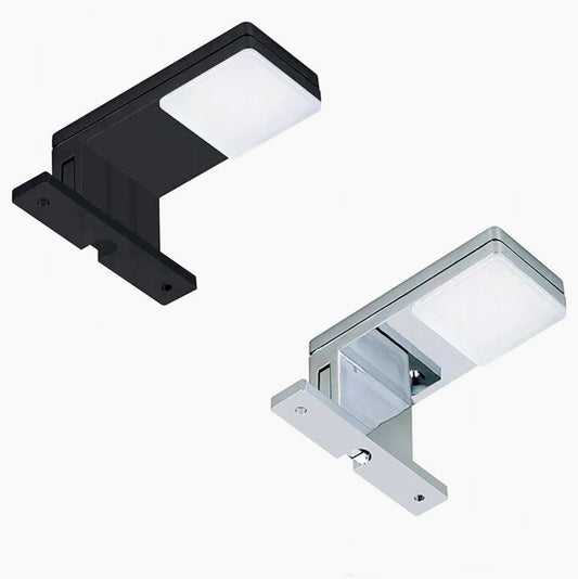 Lampada a LED per specchio da bagno – 3W, luce 4000K, colore nero o silver - ambraled