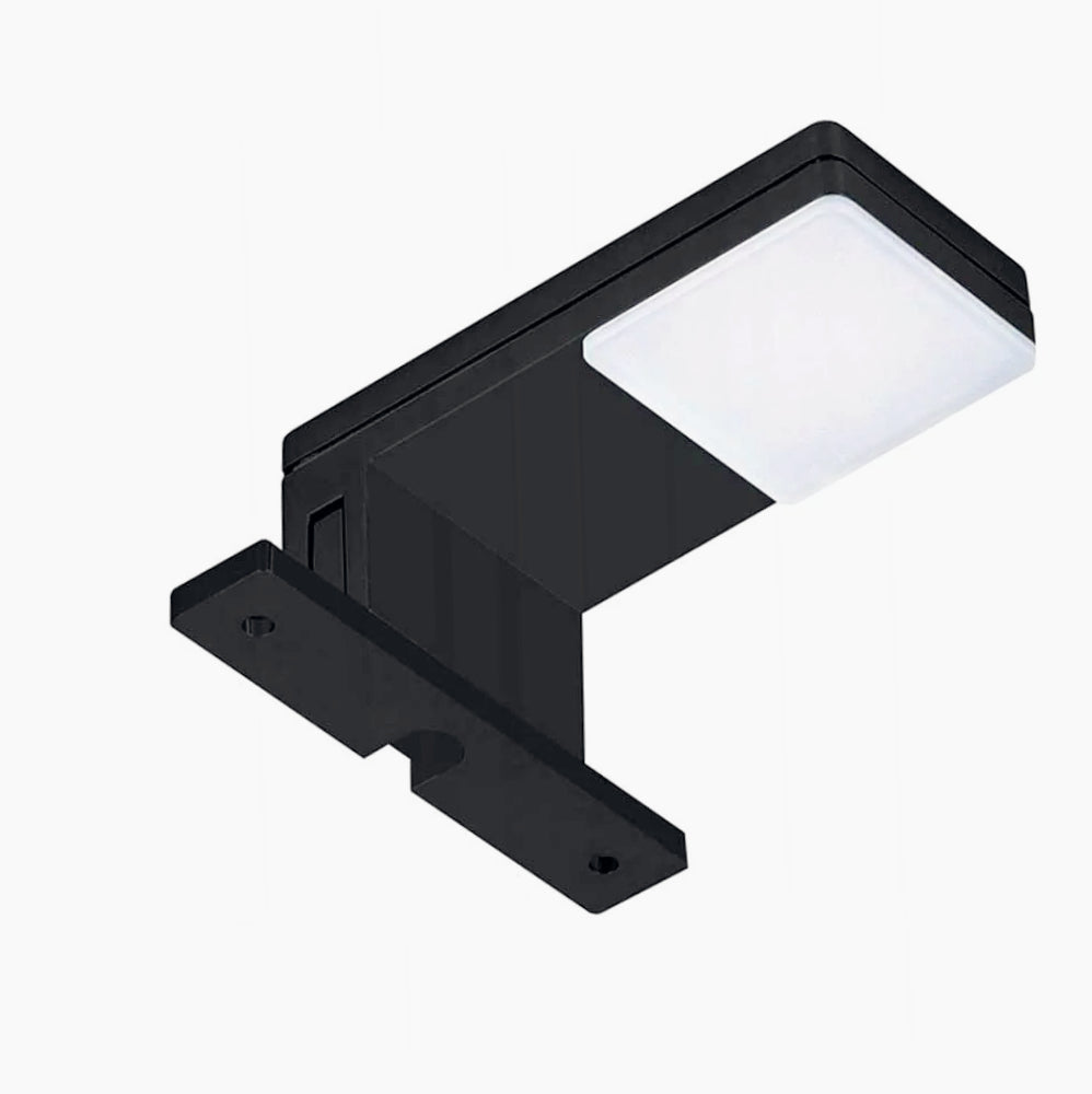 Lampada a LED per specchio da bagno – 3W, luce 4000K, colore nero o silver - ambraled