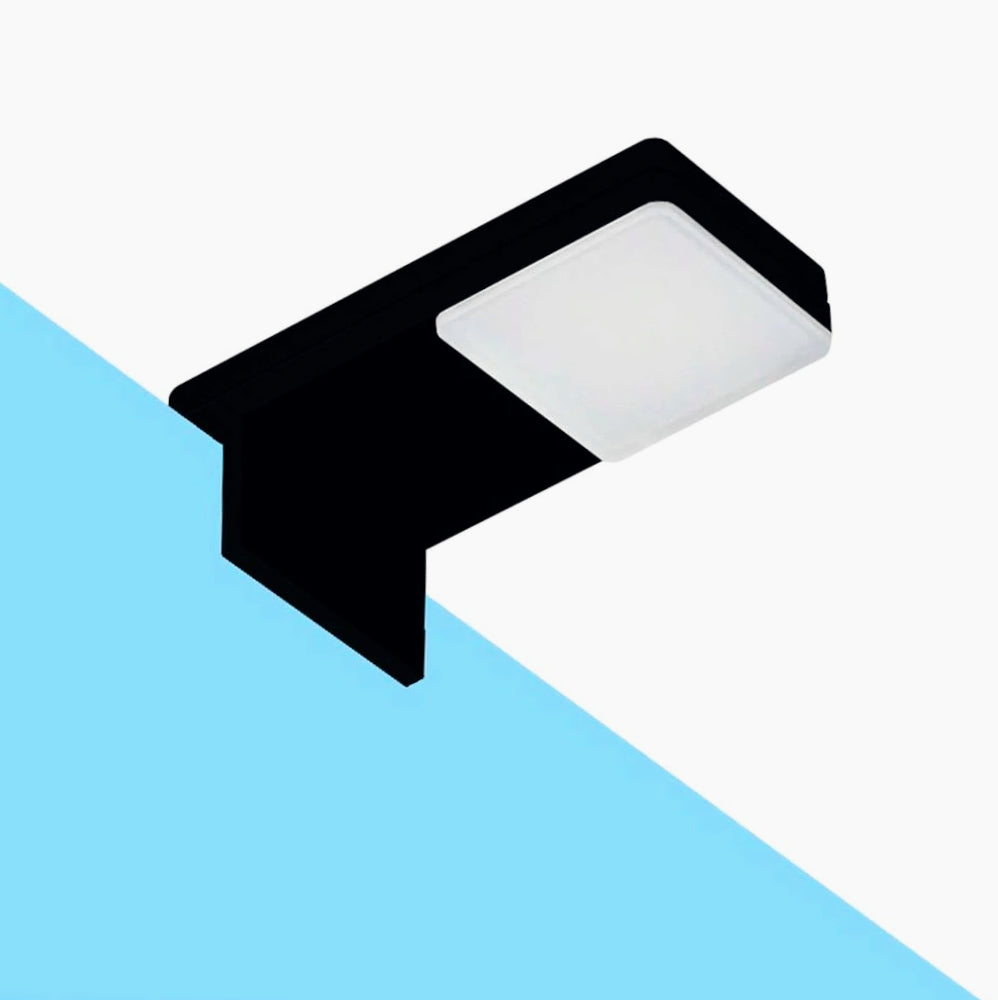 Lampada a LED per specchio da bagno – 3W, luce 4000K, colore nero o silver - ambraled