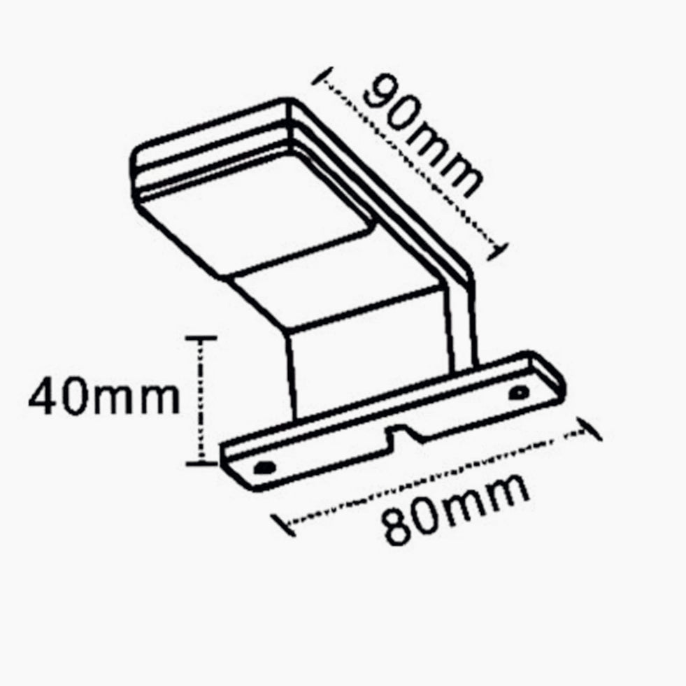 Lampada a LED per specchio da bagno – 3W, luce 4000K, colore nero o silver - ambraled