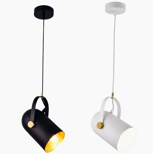 Lampadario a sospensione con paralume orientabile – Attacco E27 - ambraled