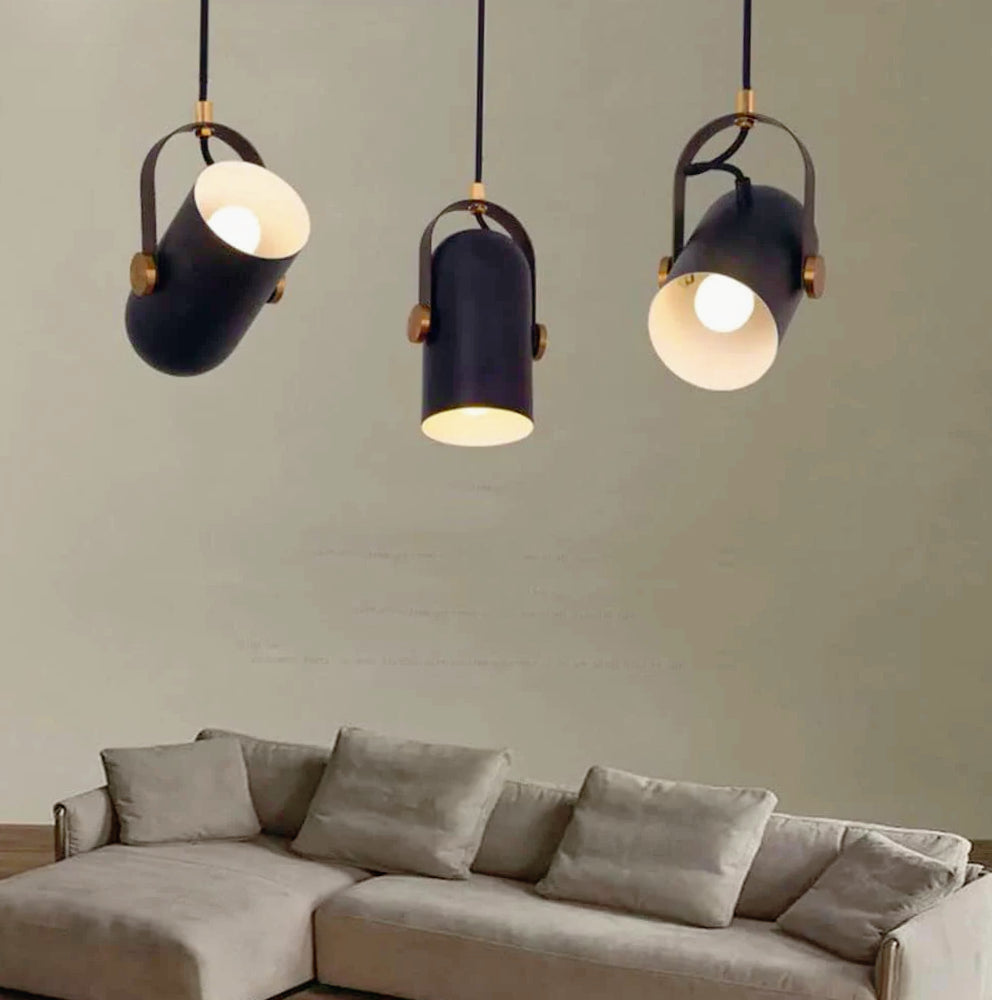 Lampadario a sospensione con paralume orientabile – Attacco E27 - ambraled