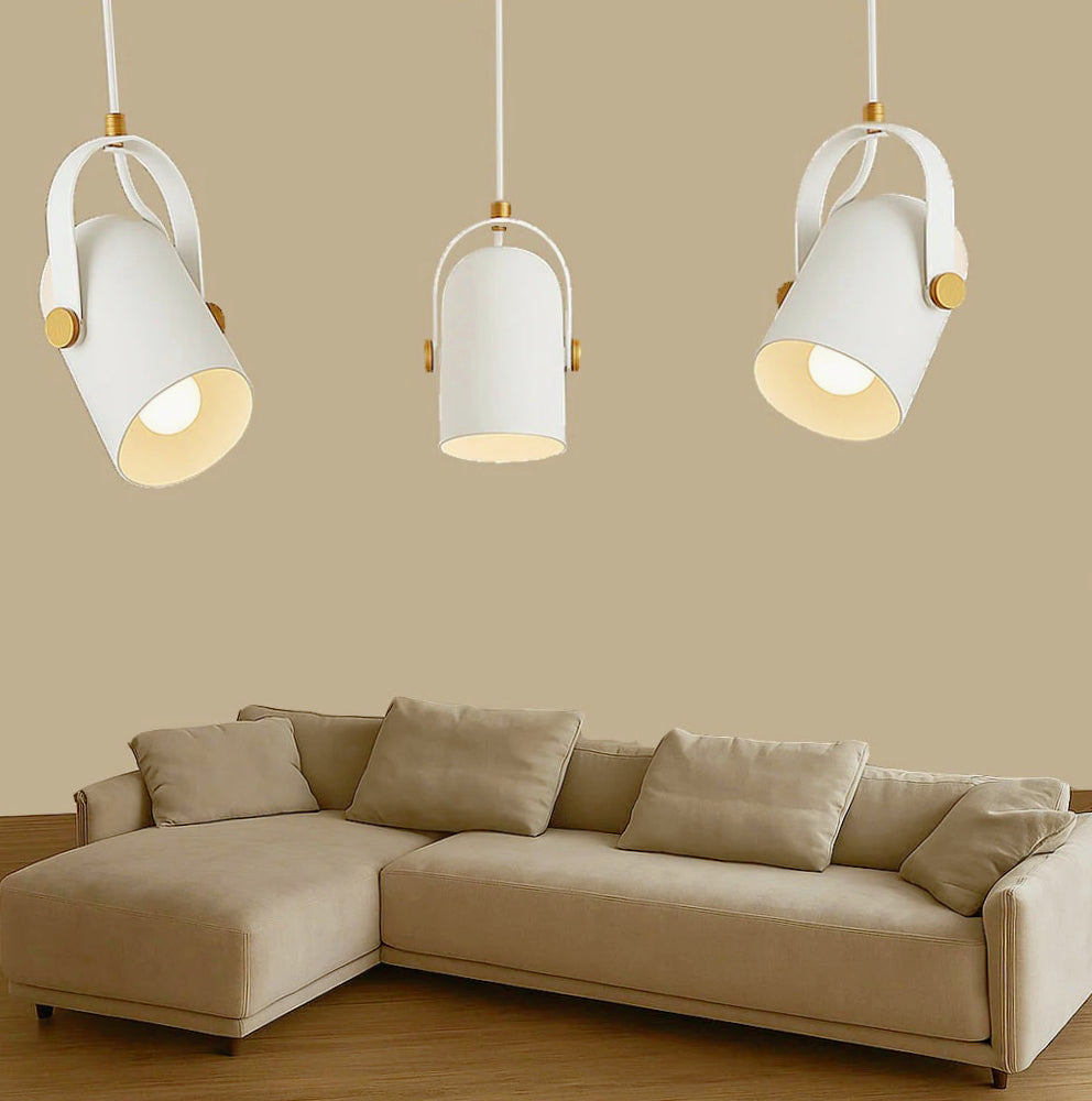 Lampadario a sospensione con paralume orientabile – Attacco E27 - ambraled