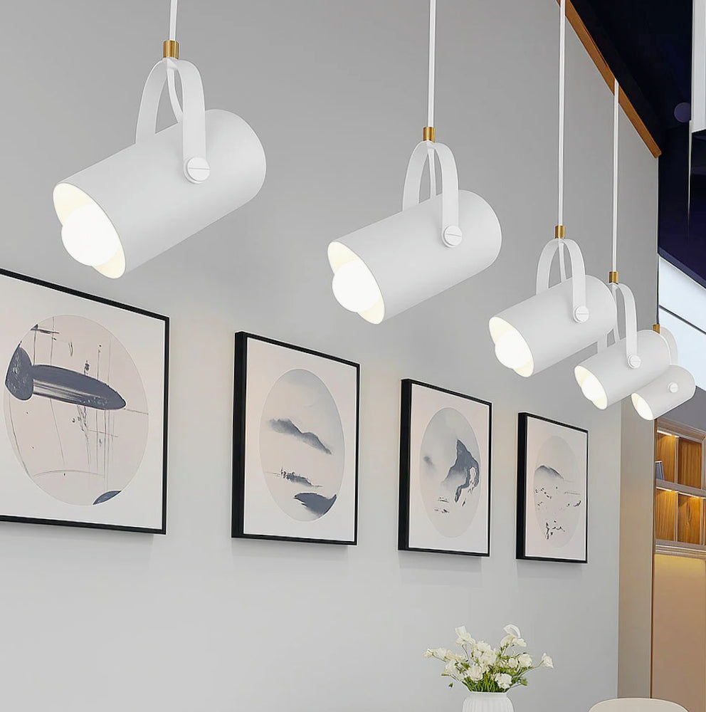 Lampadario a sospensione con paralume orientabile – Attacco E27 - ambraled