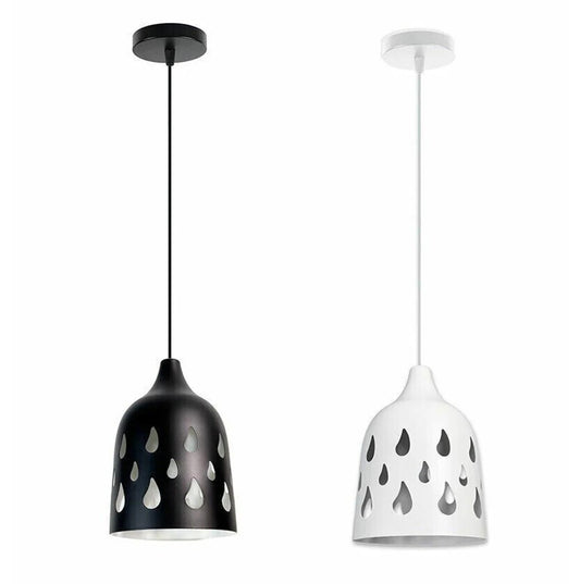 Lampadario da soffitto a sospensione – Traforato a goccia, attacco E27 - ambraled