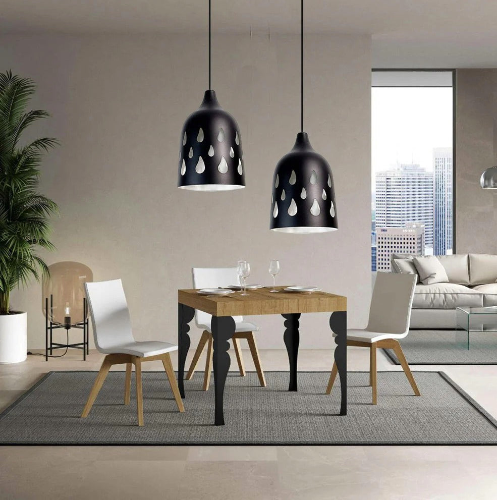 Lampadario da soffitto a sospensione – Traforato a goccia, attacco E27 - ambraled